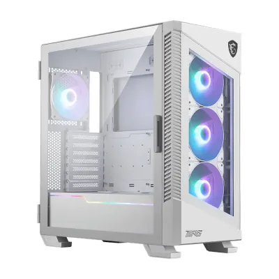 MSI Midi MPG VELOX 100R White Tempered Glas/System Fan