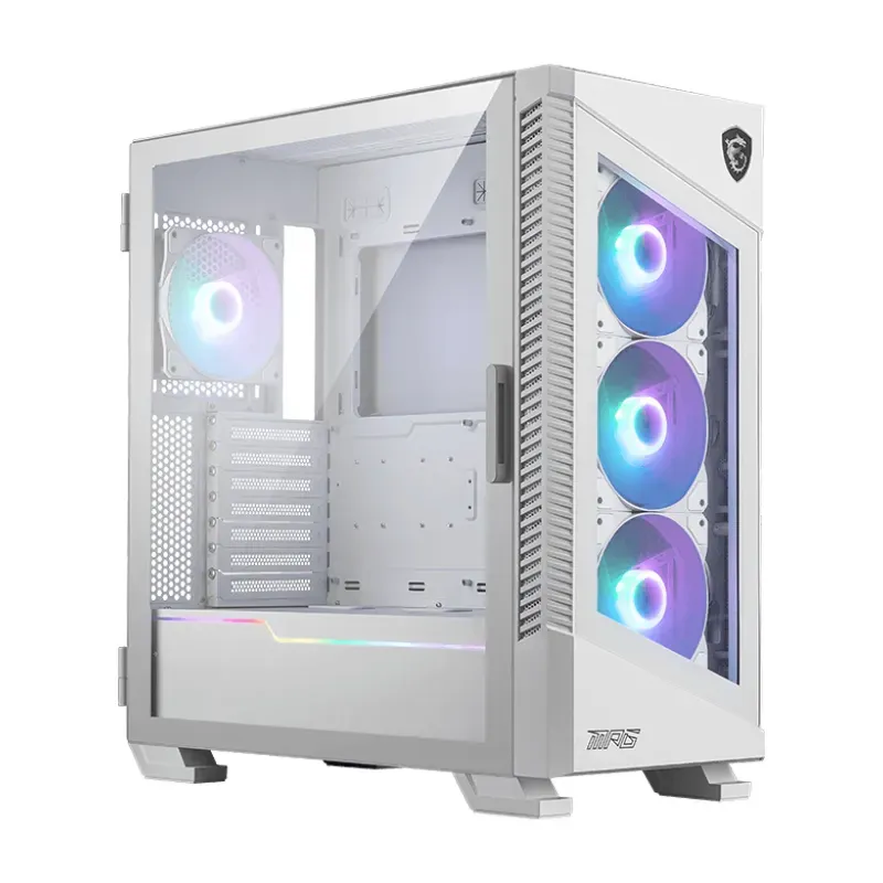 MSI Midi MPG VELOX 100R White Tempered Glas/System Fan