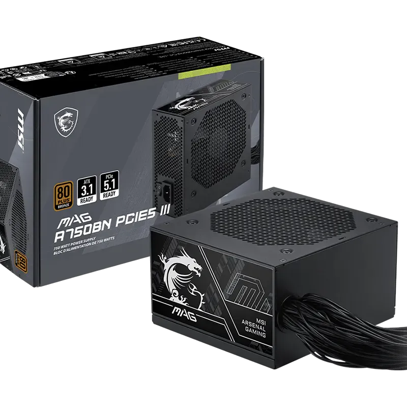 MSI MAG A750BN PCIE5 III 750Watt