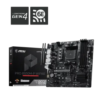 MSI B550M-P WiFi6E (B550,AM4,mATX,AMD)