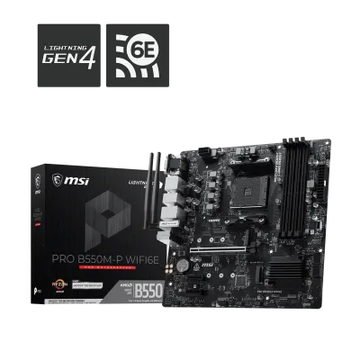 MSI B550M-P WiFi6E (B550,AM4,mATX,AMD)