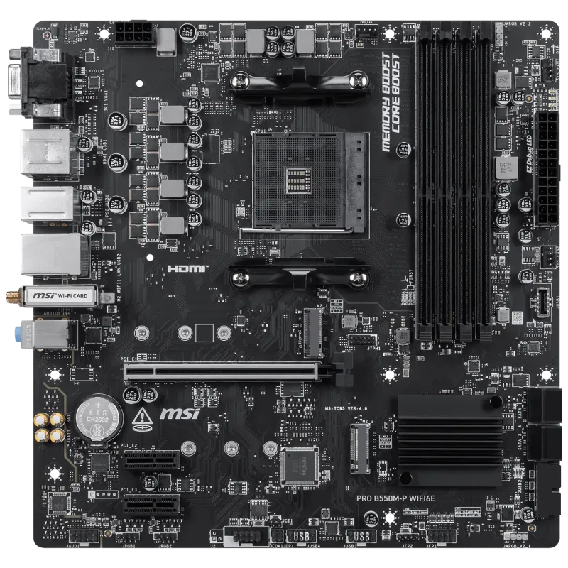 MSI B550M-P WiFi6E (B550,AM4,mATX,AMD)