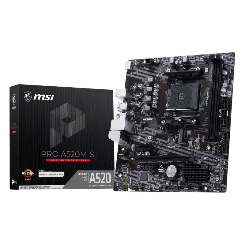 MSI A520M-S (A520,AM4,mATX,DDR4)