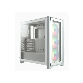 CORSAIR Midi iCUE 4000X RGB (Tempered Glass) White