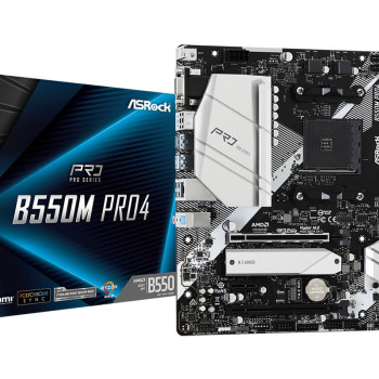 ASRock B550M Pro4 AM4 mATX VGA/HDMI DDR4