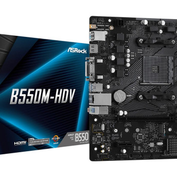 ASRock B550M-HDV AM4 mATX DVI/HDMI DDR4