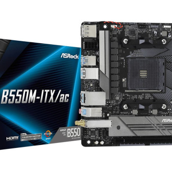 ASRock B550M-ITX/ac AM4 mITX HDMI/DP DDR4