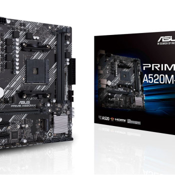 ASUS PRIME A520M-K (AMD,AM4,DDR4,mATX)