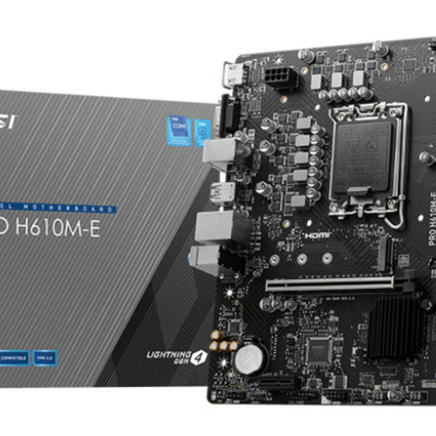 MSI PRO H610M-E (H610,S1700,mATX,DDR5)