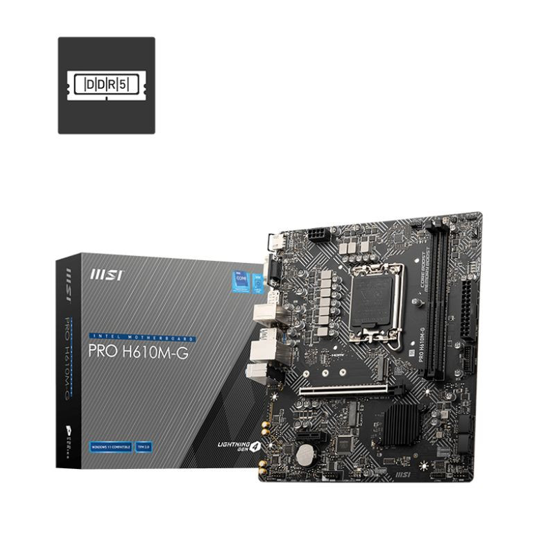 MSI PRO H610M-G (H610,S1700,mATX,DDR5)