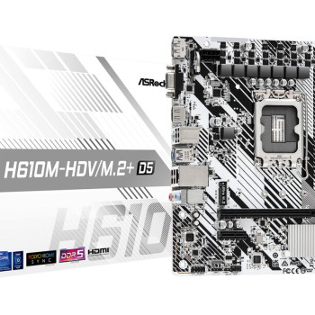 ASRock H610M-HDV/M.2+ D5 1700 mATX HDMI/DP/D-Sub DDR5