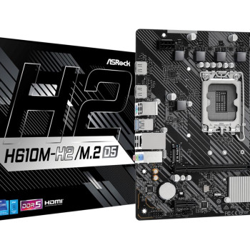 ASRock H610M-H2/M.2 D5 1700 mATX HDMI DDR5