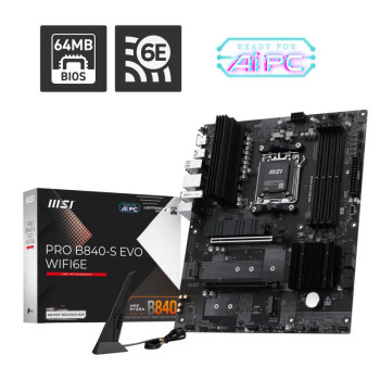 MSI Pro B840-S Evo Wifi6E (B840,AM5,ATX,DDR5)