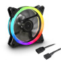 Sharkoon 120x120x25mm SHARK Blades PWM RGB Black
