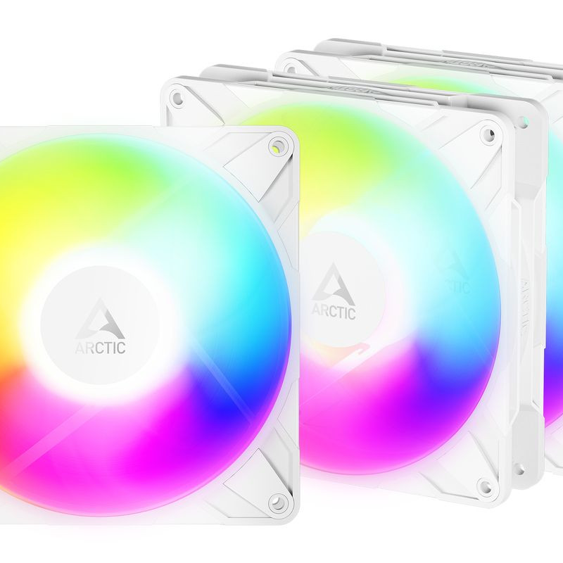 ARCTIC 140x140x27mm P14 Pro Reverse A-RGB (White) 3Pack