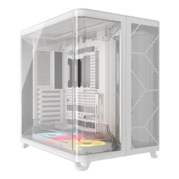 CORSAIR Midi AIR 5400 LX-R LINK Tempered Glass White