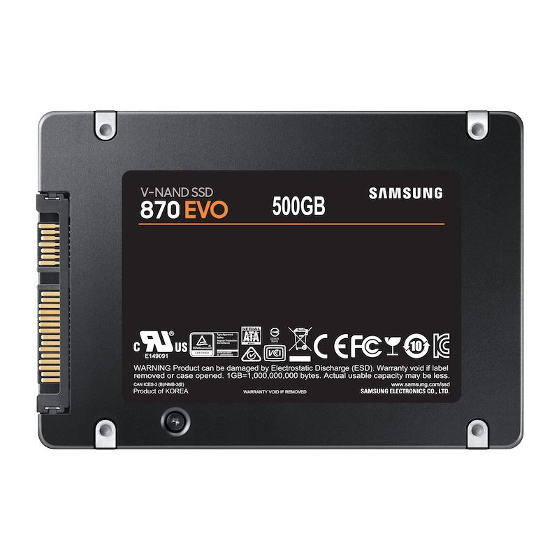 500GB Samsung 2,5" SATAIII 870 EVO