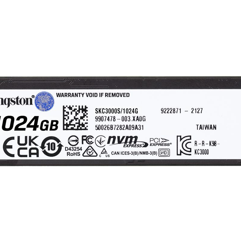 1TB Kingston M.2 PCI-E NVMe Gen4 KC3000