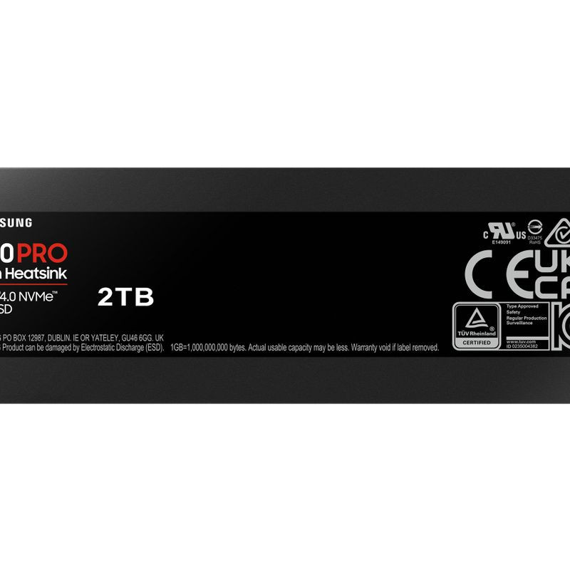 2TB Samsung M.2 PCI-E NVMe Gen4 990 PRO Heatsink