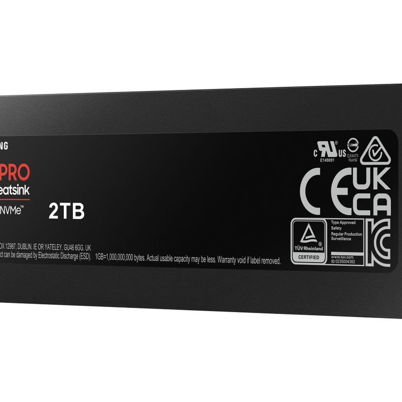2TB Samsung M.2 PCI-E NVMe Gen4 990 PRO Heatsink