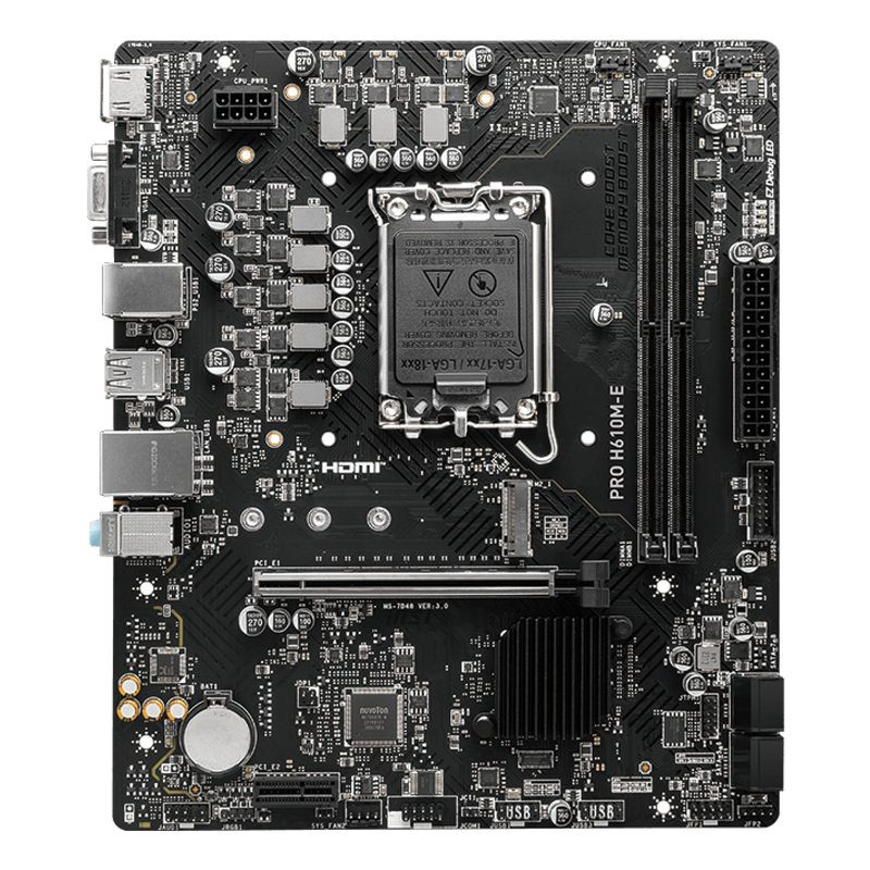 MSI PRO H610M-E (H610,S1700,mATX,DDR5)