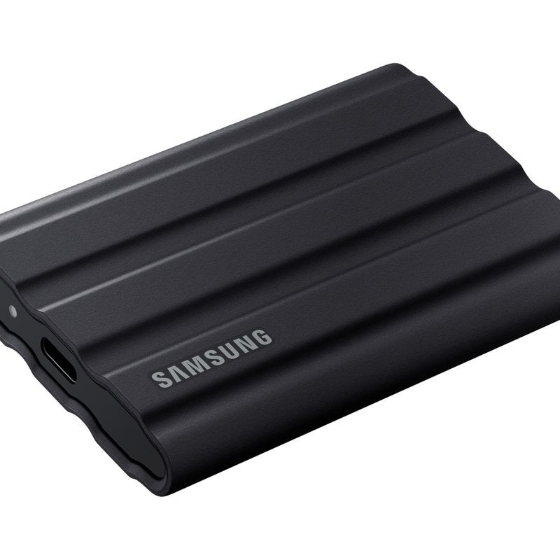 1TB Samsung Portable T7 Shield USB3.2 Black External Kit