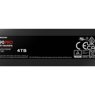 4TB Samsung M.2 PCI-E NVMe Gen4 990 PRO Heatsink