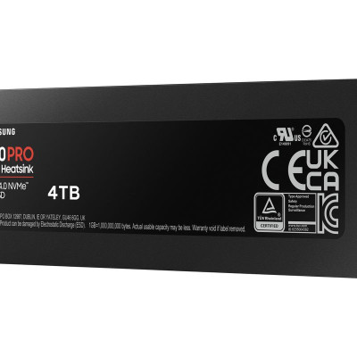 4TB Samsung M.2 PCI-E NVMe Gen4 990 PRO Heatsink