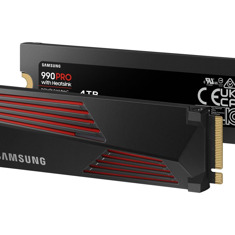 4TB Samsung M.2 PCI-E NVMe Gen4 990 PRO Heatsink