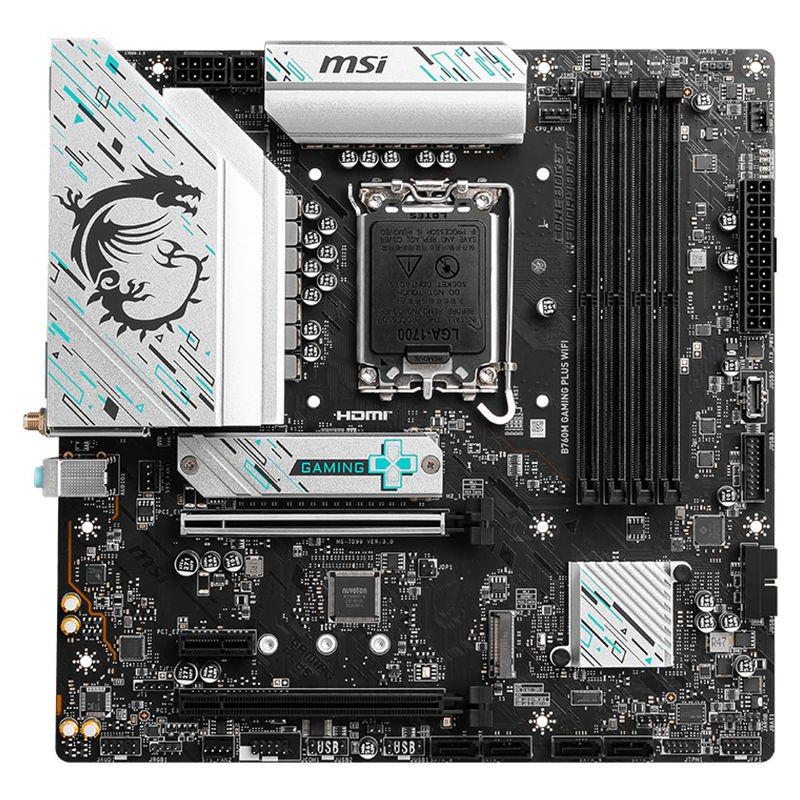 MSI MAG B760M Gaming Plus Wifi (B760,S1700,mATX,DDR5)