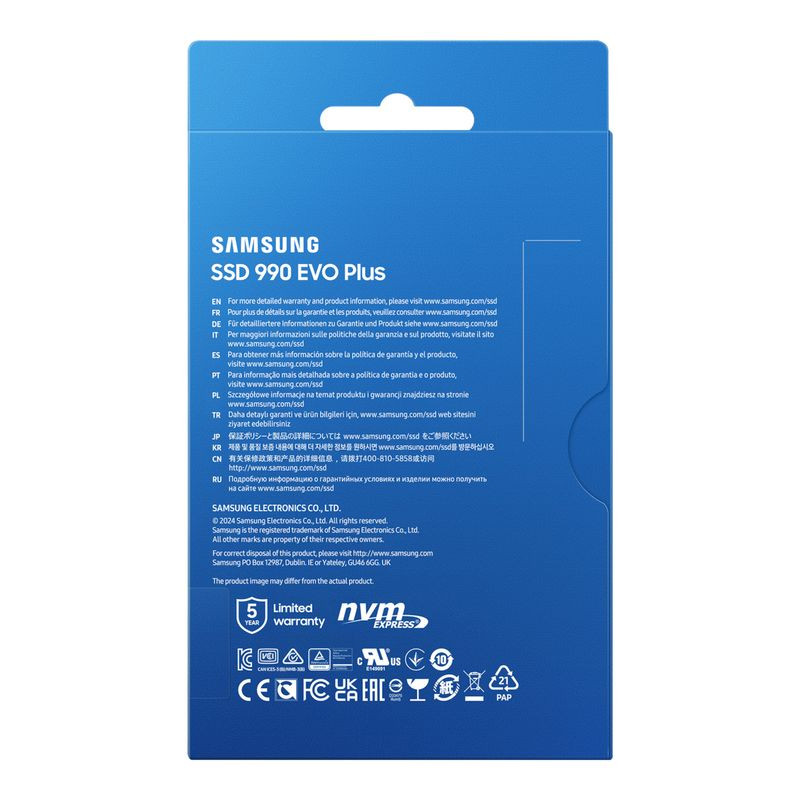 1TB Samsung M.2 PCI-E NVMe Gen4 990 EVO Plus