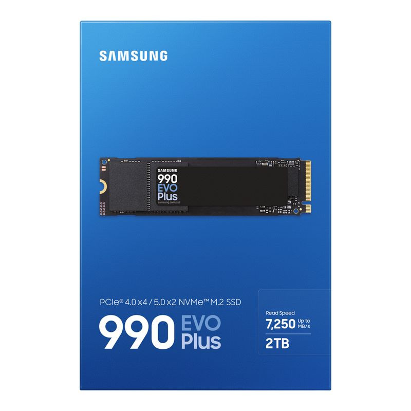 2TB Samsung M.2 PCI-E NVMe Gen4 990 EVO Plus