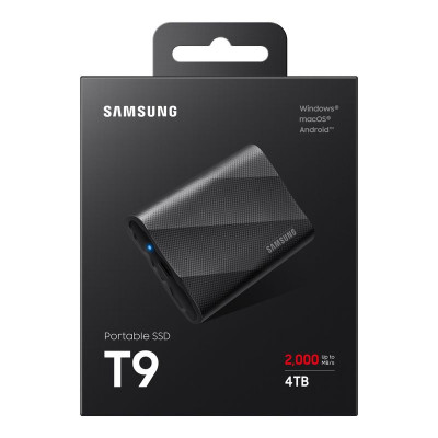 4TB Samsung Portable T9 USB3.2 Gen.2x2 black