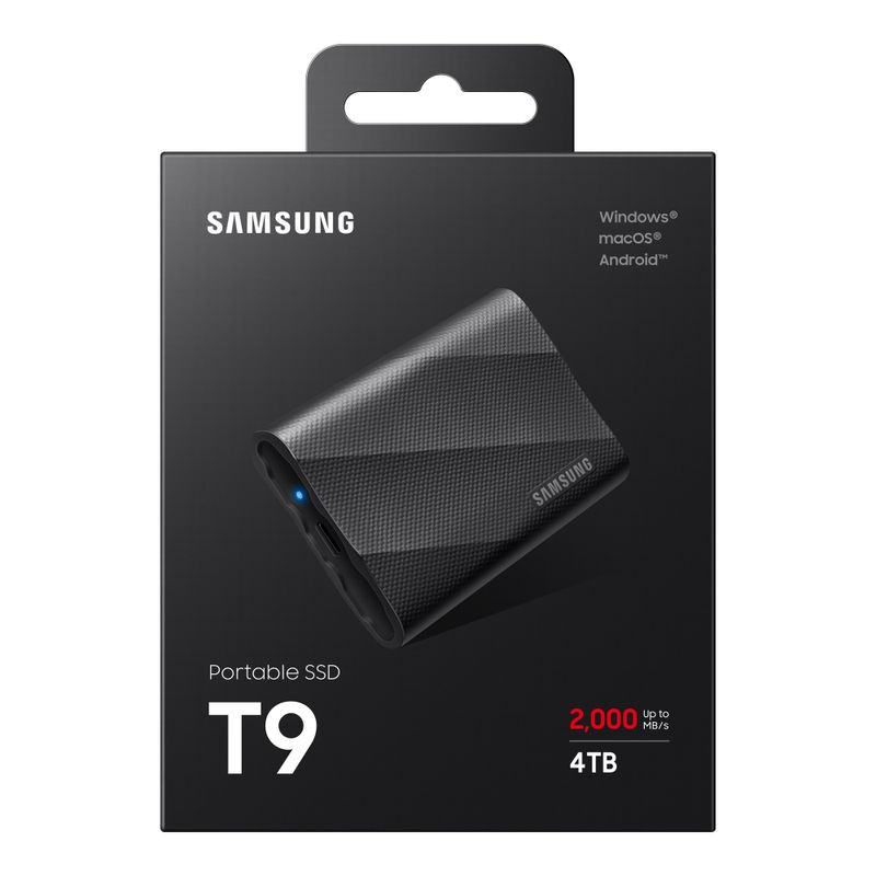 4TB Samsung Portable T9 USB3.2 Gen.2x2 black