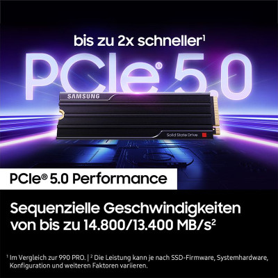 2TB Samsung M.2 PCI-E NVMe Gen5 9100 PRO HS