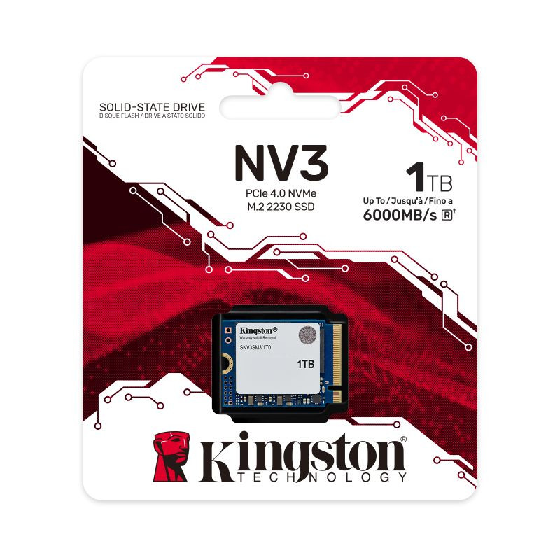 1TB Kingston M.2 PCI-E NVMe Gen4 NV3 2230