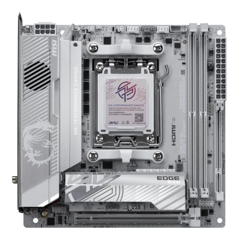 MSI MPG X870I EDGE Ti Evo Wifi (X870,AM5,ATX,DDR5)