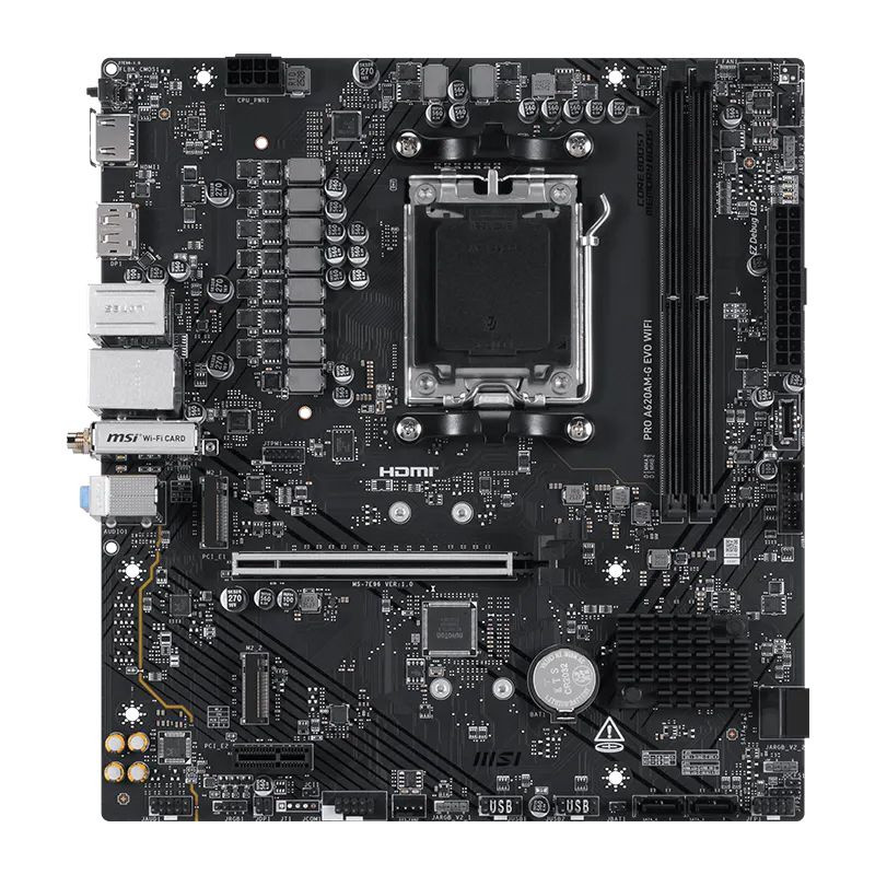 MSI Pro A620AM-G Evo (A620,AM5,mATX,DDR5)
