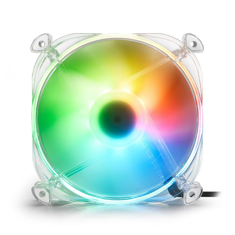 Sharkoon 120x120x25mm SHARK Disc PWM RGB klar
