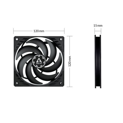 ARCTIC 120x120x15mm P12 SLIM PWM PST 3pcs Value Pack