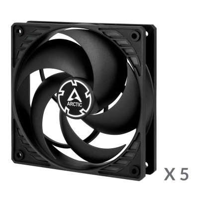ARCTIC 120x120x25mm P12 Max PWM regulated (Black) 5Pack