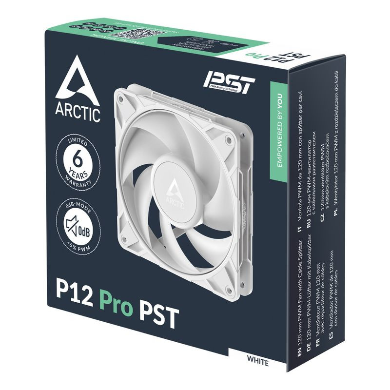 ARCTIC 120x120x25mm P12 Pro PST (White)