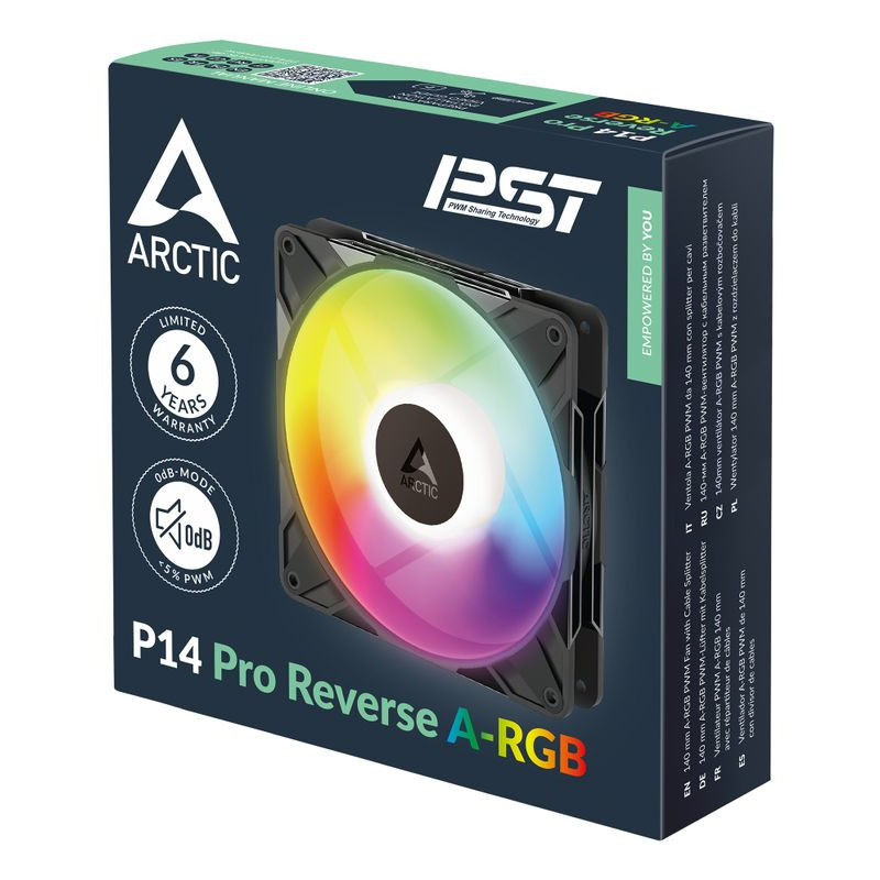 ARCTIC 140x140x27mm P14 Pro Reverse A-RGB