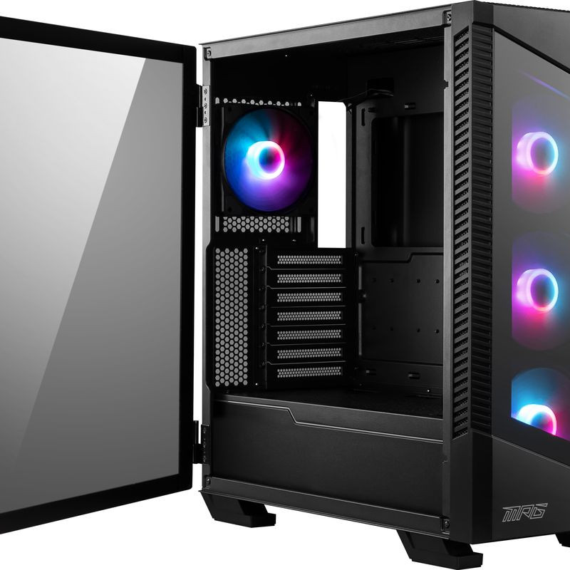 MSI Midi MPG VELOX 100R (B/Tempered Glas/System Fan)