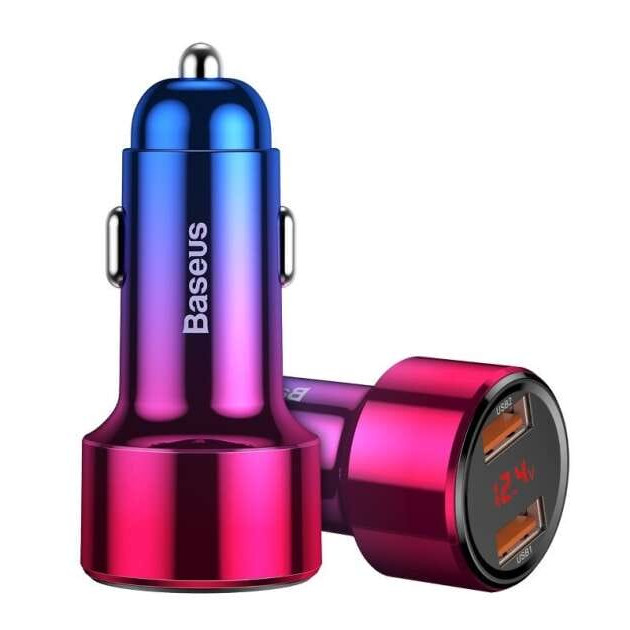 Baseus Dual USB 45W Car Charger Magic Red