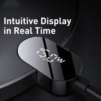 Baseus Digital LED Display Gen 2 Wireless Charger 15W Black