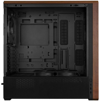 Lian Li Lancool 217 Wood Accent - Black (5x Black Fans)