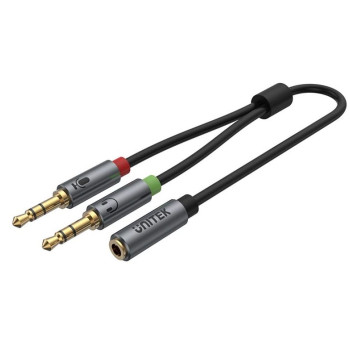 Unitek 3.5mm Female to 2x 3.5mm Male Cable 0.2m