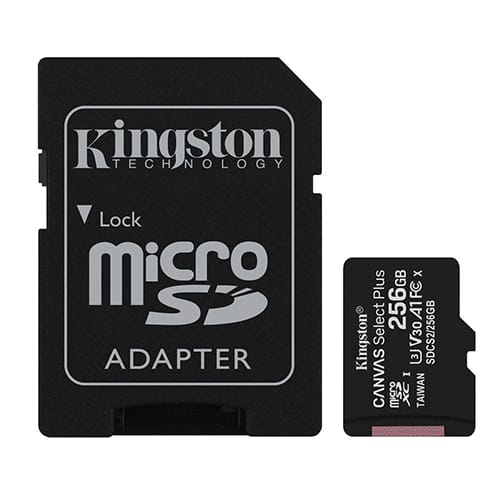 256GB Kingston Canvas Select Plus + Adapter SDCS2/256GB