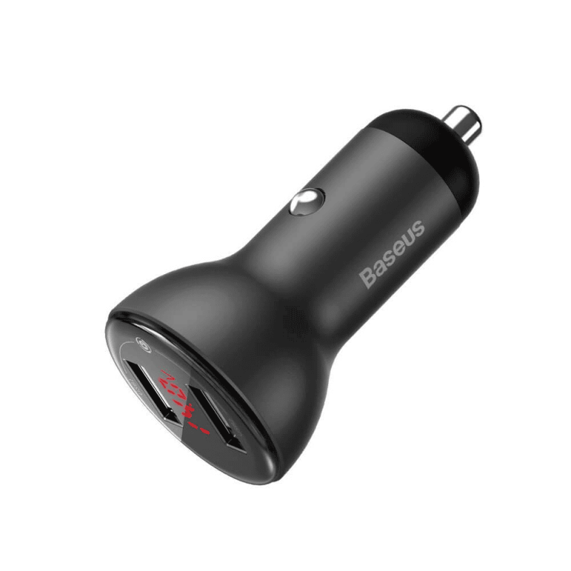 Baseus Dual USB 45W Car Charger Black